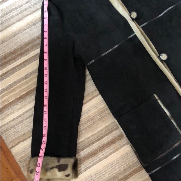 Elie Tahari shearling coat - Picture 7 of 8